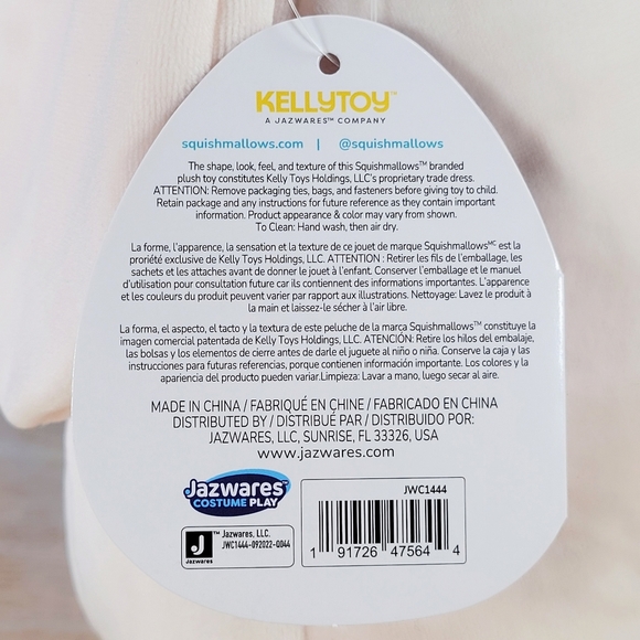 Squishmallow Valentina the Bunny 11" Easter Basket Toy Plush NWT - Picture 6 of 6